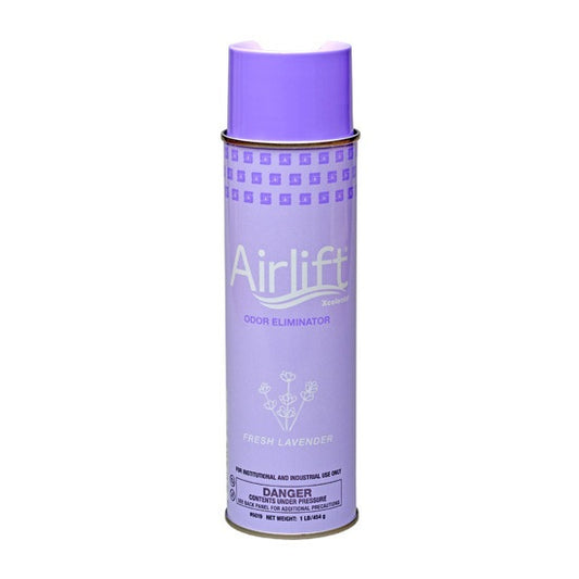 Spartan Air Freshener - Aerosol Cans - Spartan Airlift Xcelente - Fresh Lavender Scent - 16 Oz - 12/Ct
