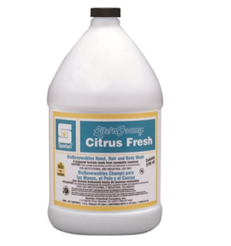Spartan Hand Soap - Spartan Lite'N Foamy - Citrus Fresh Scent - 1 Gallon - 4/Ct