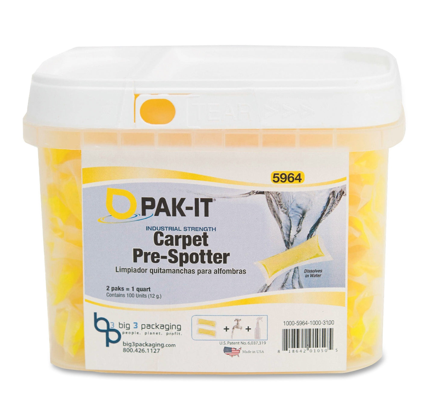 CARPET SPOTTER PAK-IT YELLOW
