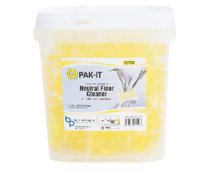 FLOOR CLEANER, NEUTRAL, PAK-IT, LAVENDER SCENT, YELLOW, 100/CS