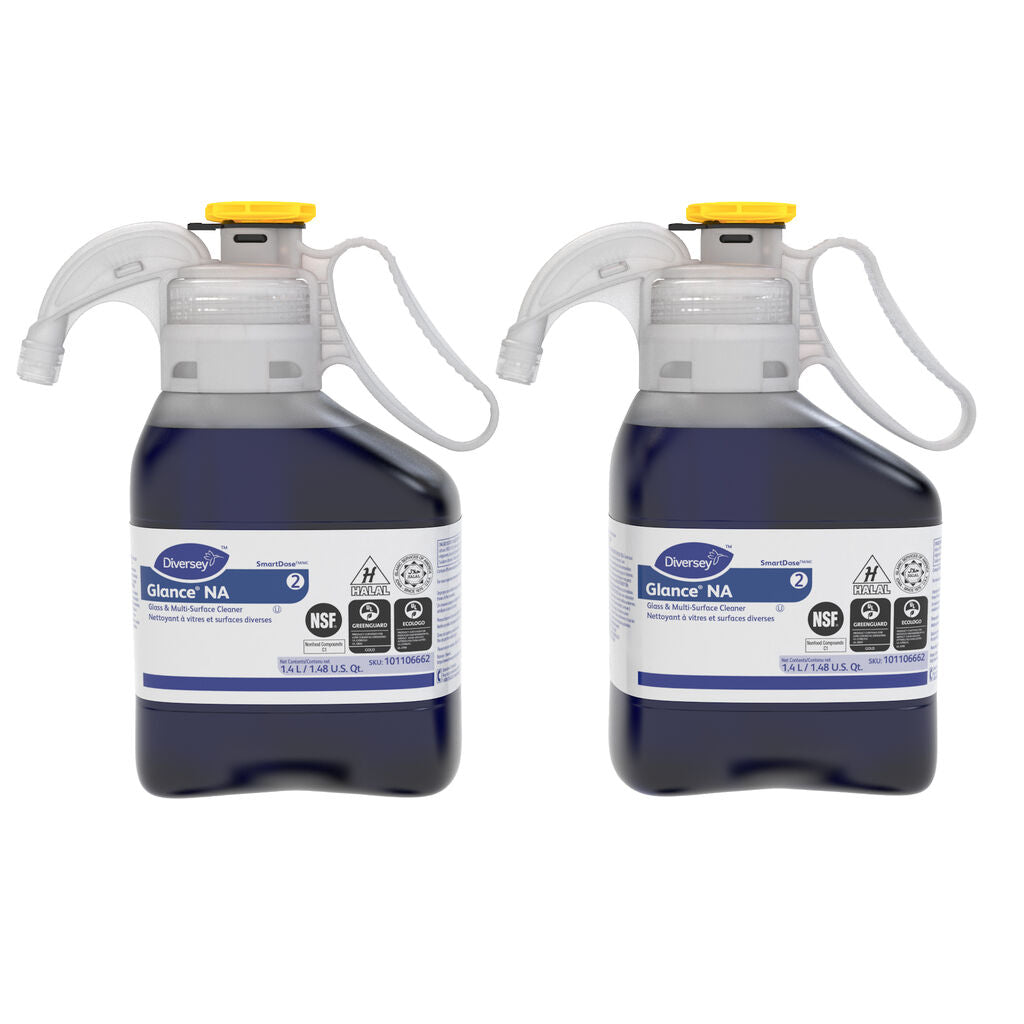 Diversey Glance NA Non-Ammoniated Glass and Multi-Surface Cleaner J-Fill 2.5 Liter Case of 2