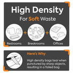 Coastwide Professional 30 Gallon Natural Trash Bags, 8 micron, 500/Case – CW57407 — material and applications