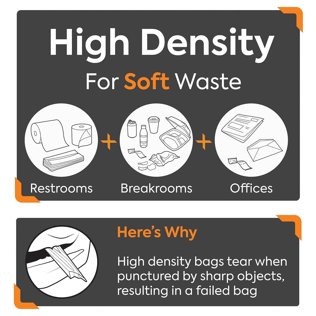 Coastwide Professional 30 Gallon Natural Trash Bags, 8 micron, 500/Case – CW57407 — material and applications