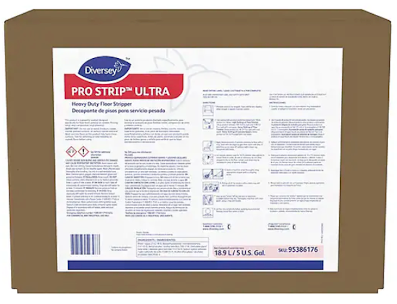 Diversey Pro Strip Ultra HD Floor Stripper 20 Gal BIB Heavy Duty 95386176