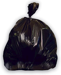 LLDPE Black Star-Seal Trash Can Liners – 16 Gallon, 0.7 Mil, Case of 500