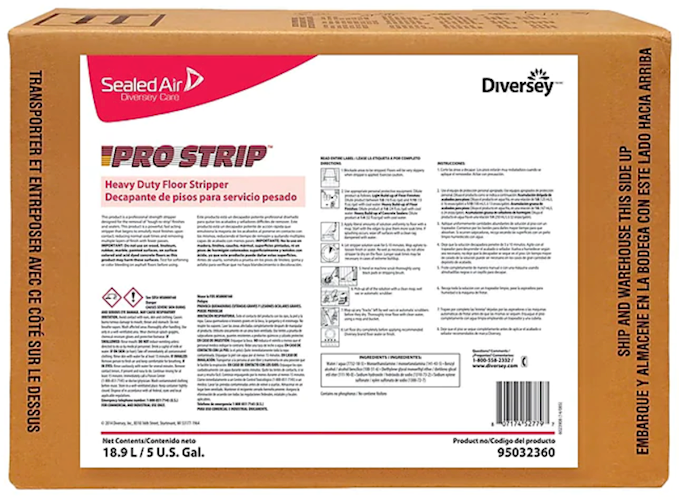Heavy Duty Floor Stripper 5 Gallon - Diversey Pro Strip Solvent Scented