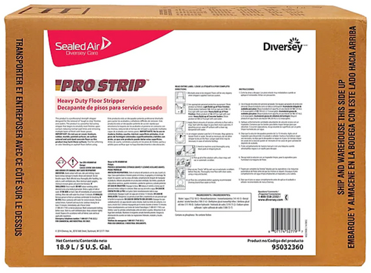 Diversey Pro Strip Heavy Duty Floor Stripper 5 Gal Envirobox Commercial 95032360