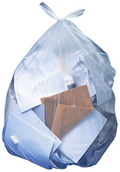 Heritage Clear Trash Can Liners – 20-30 Gallon, 1.1 Mil, Case of 250