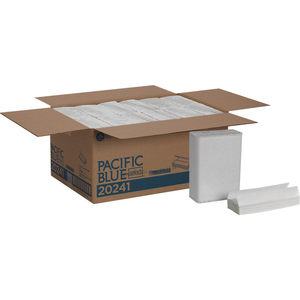 Pacific Blue Select 20241 open case and C-fold towels
