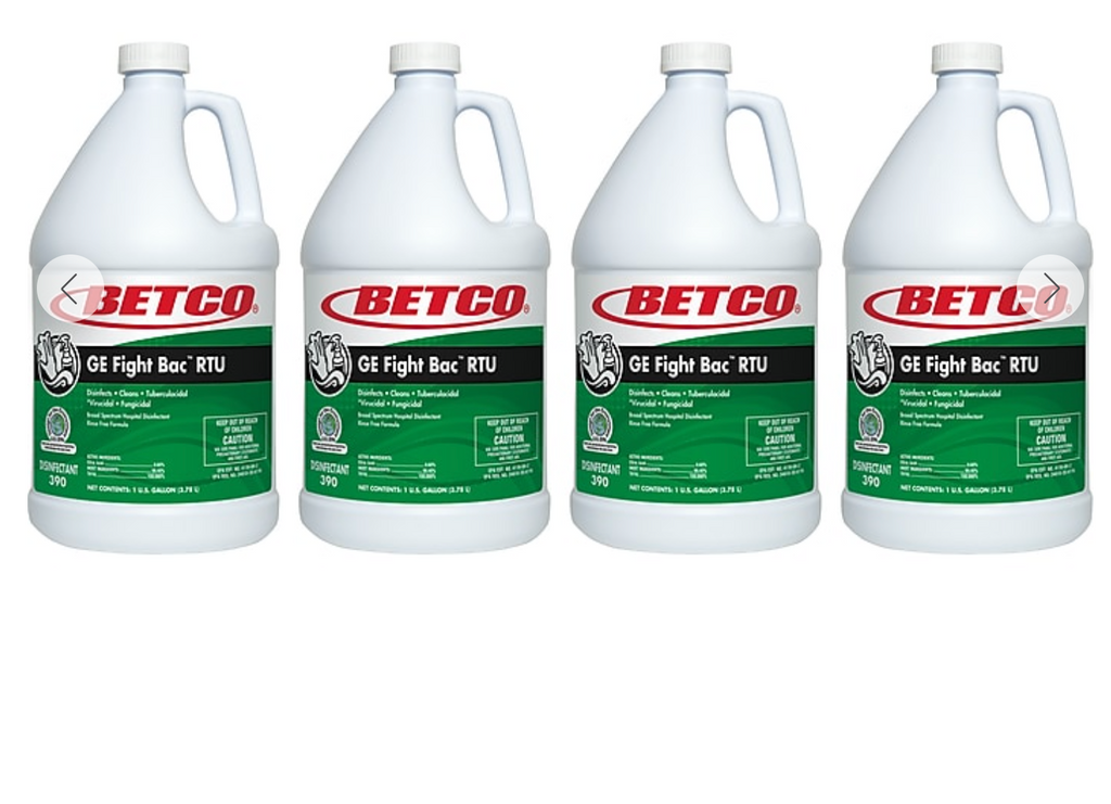 Betco Fight Bac RTU Disinfectant Cleaner, 1 Gallon, 4/Case — product photo