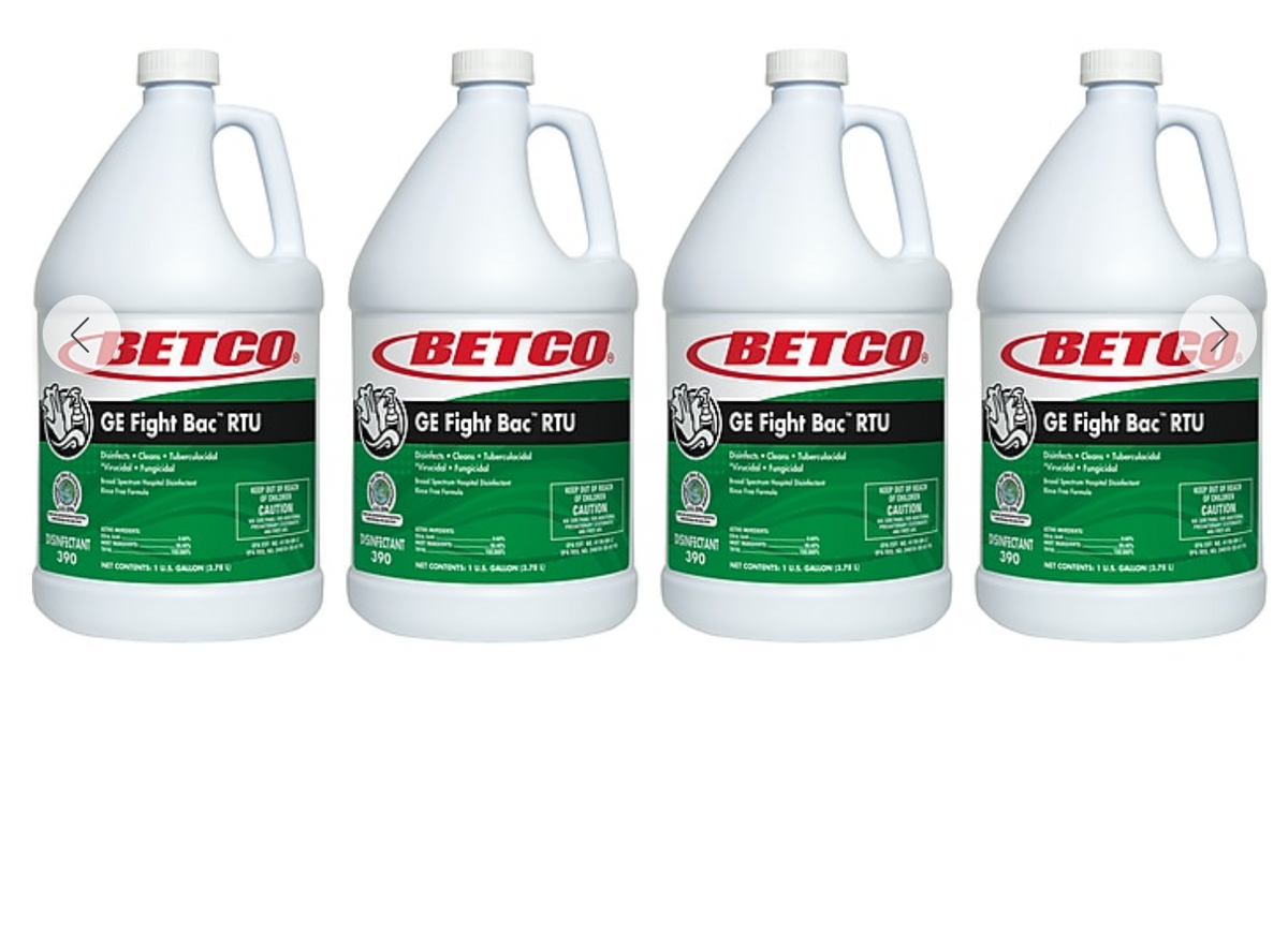 Betco Fight Bac RTU Disinfectant Cleaner, 1 Gallon, 4/Case — product photo