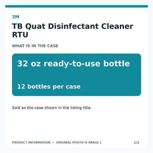 Product information graphic 1 of 3 for 24452721: selling unit and case quantity. Original product photo is image 1.