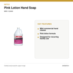 Betco Pink Lotion Hand Soap, Clean Bouquet, 1 Gal, 4/Case – MPN 1120400 – key features