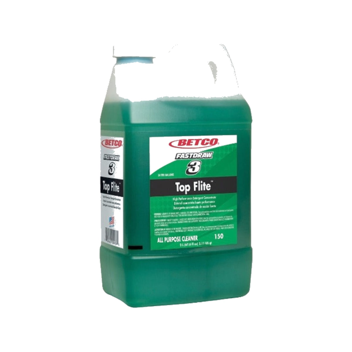 Betco Top Flite FastDraw Cleaner, Mint, 67.6 oz, 4/Case – MPN 1504700 product on white background