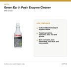 Betco Green Earth Push Enzyme Cleaner, New Green Scent, 32 oz – MPN 1331200 – key features