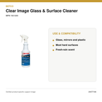 Betco Clear Image glass cleaner uses and compatible surfaces