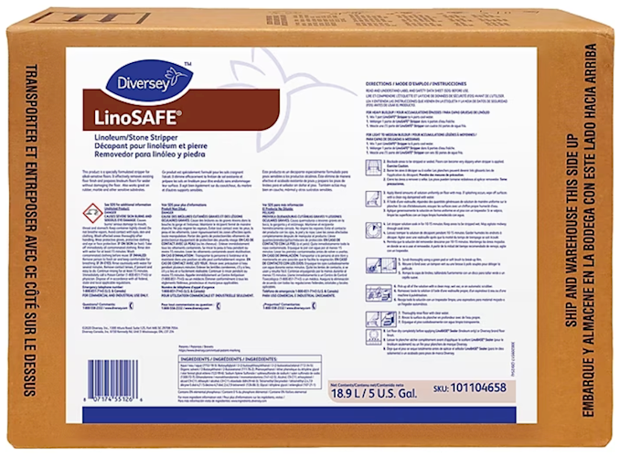 Floor Stripper 5 Gallon - Diversey LinoSAFE for Linoleum and Stone
