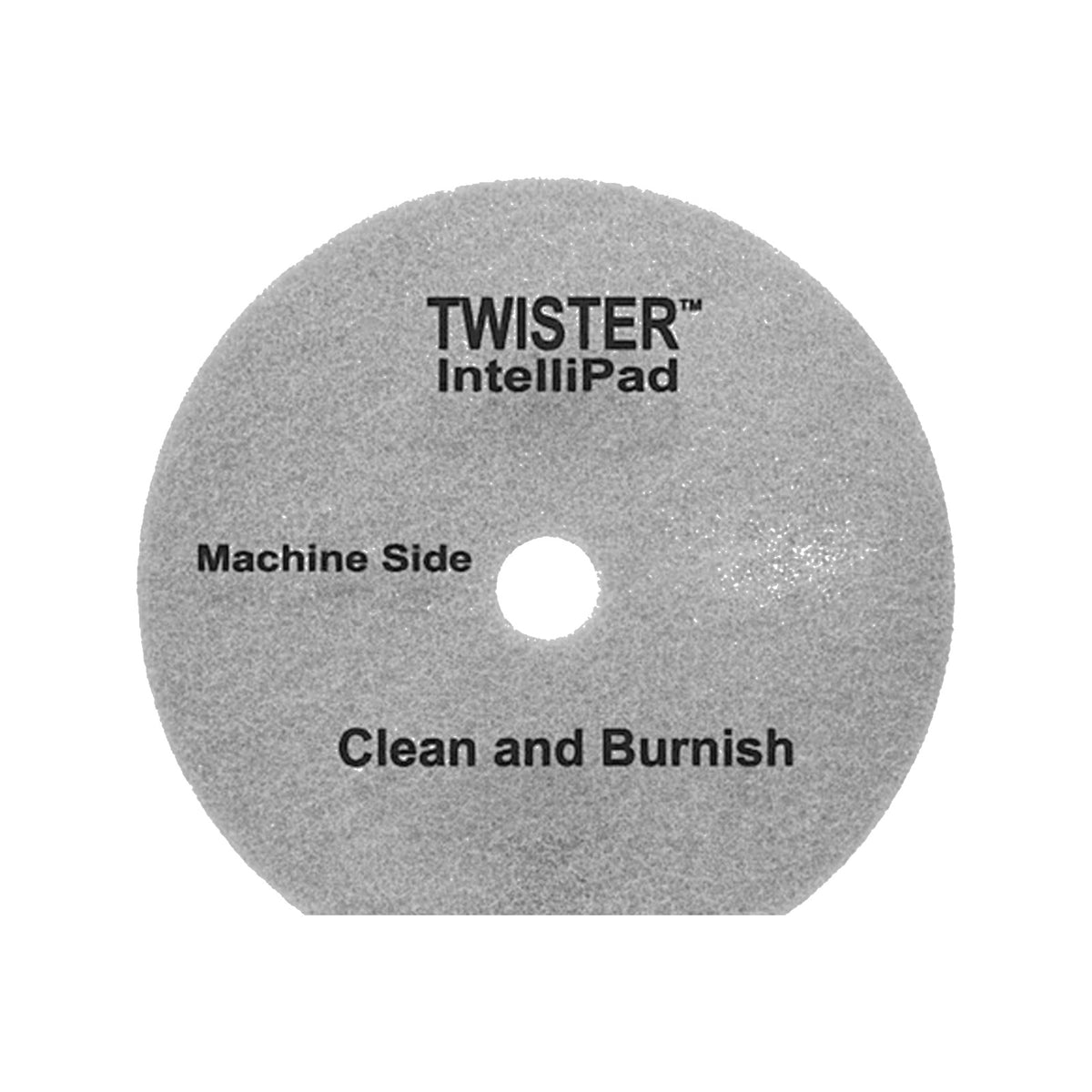 Diversey Twister Intellipad 13 in Grey Floor Pad, 2/Case – MPN DD1229105 product on white background