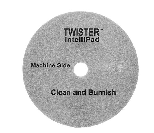 Diversey 13", GREY, FLOOR PADS, CLEAN & BURNISH, TWISTER INTELLIPAD BY DIVERSEY, 2/CT