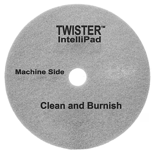 Diversey 27", GREY, CLEAN & BURNISH FLOOR PADS, DIVERSEY TWISTER INTELLIPAD, 2/CT