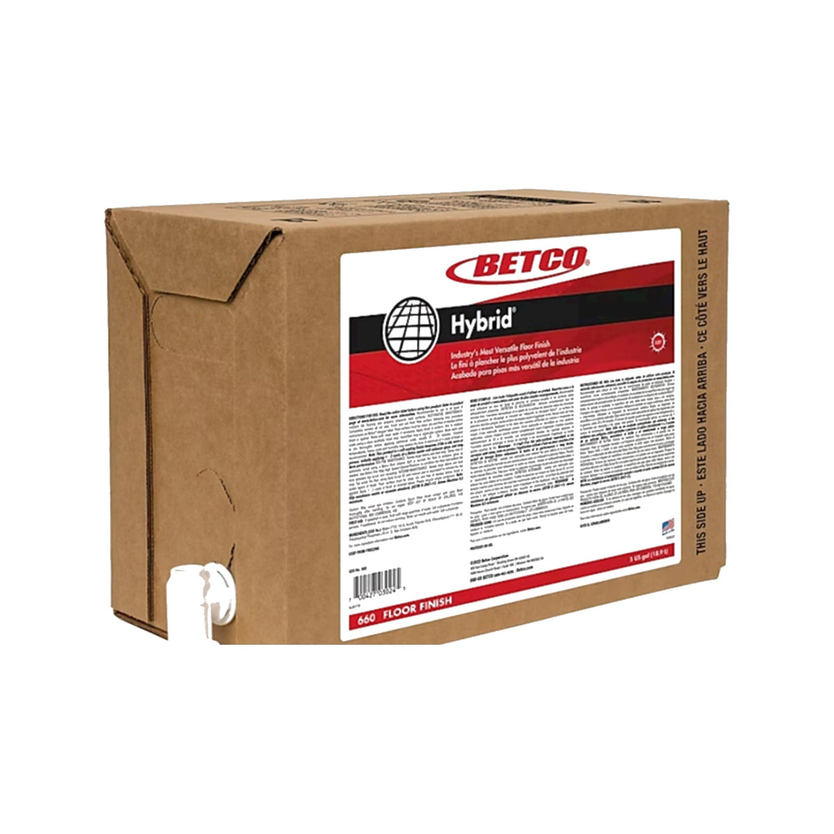 Betco Hybrid Extended-Wear Floor Finish, 5 Gal BIB – MPN 660B500 product on white background