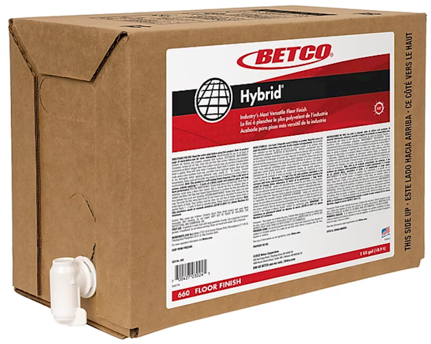 Betco Hybrid Floor Finish 20 Gal BIB Commercial High Gloss 660B500