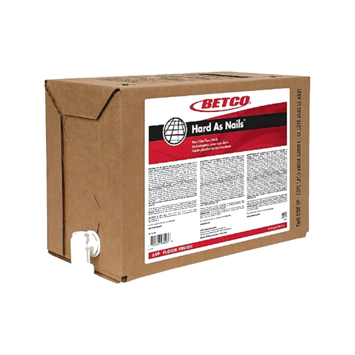 Betco Hard As Nails Floor Finish, 5 Gal BIB – MPN 659B500 product on white background