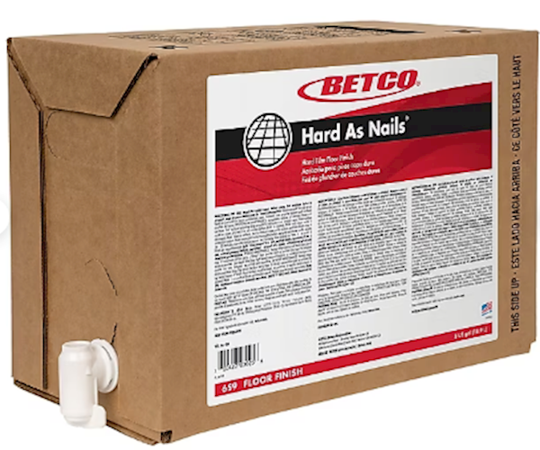 Ultra Durable Floor Finish 5 Gallon - Betco Hard As Nails High Gloss Hard Film Finish