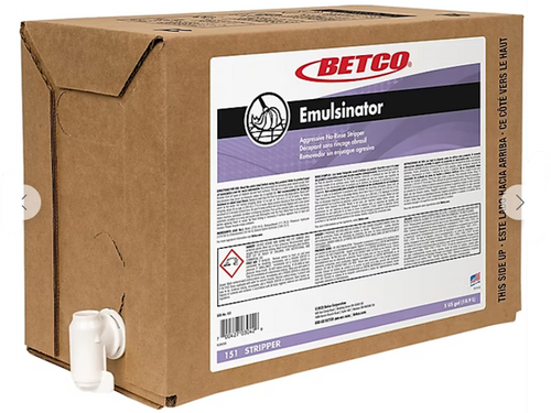Betco Emulsinator Floor Stripper Sassafras 5 Gal BIB Rinse Free 151B500 product image - Betco Commercial Floor Stripper - SKU