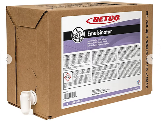 Betco Emulsinator Floor Stripper 5 Gallon 4 Pack 20 Gal Commercial 151B500