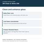 3M 35A — daily cleaning and gloss enhancement; product information card