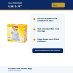 Glad 78902 – recommended use and receptacle fit
