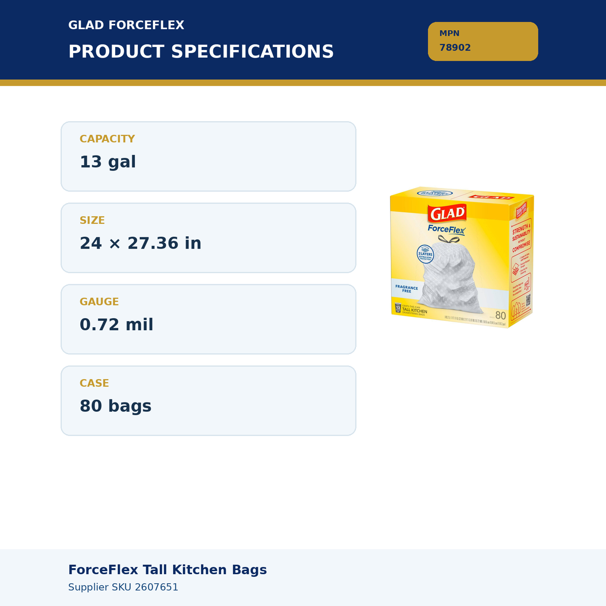 Glad 78902 – product specifications
