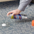 Spot Shot Professional 18 oz aerosol applied to carpet; one can shown, listing includes twelve cans