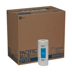 Pacific Blue Select 27385 case and white perforated paper towel roll
