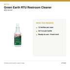 Betco Green Earth RTU Restroom Cleaner, Mint, 32 oz, 12/Case – MPN 3091200 – package quantity and what you receive