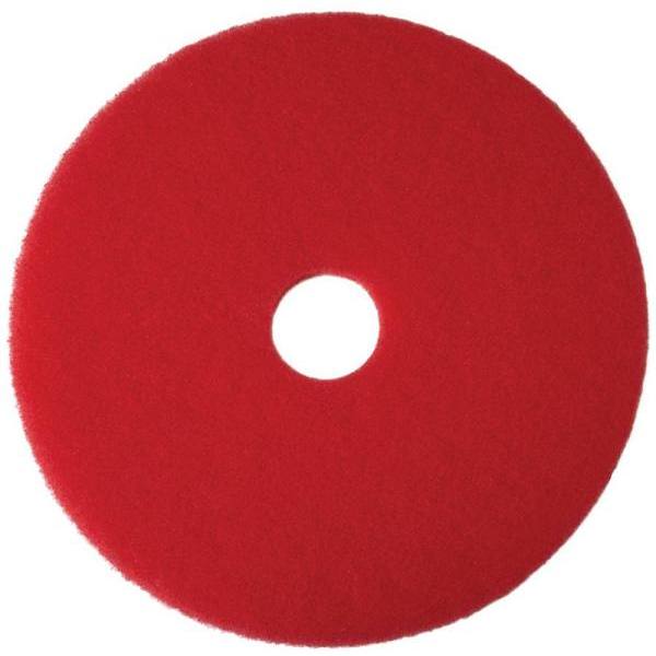 Renown 16-inch red buffing floor pad, MPN REN02044; listing supplies 22 pads