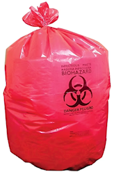 Heritage Healthcare Printed Red High-Density Bags – 30-33 Gallon Case of 250