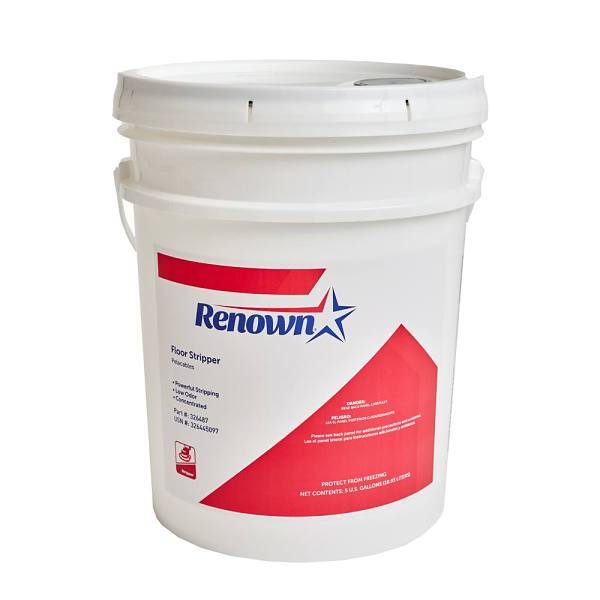Renown Floor Stripper, 5-gallon pail, item 326487; bundle listing supplies two pails
