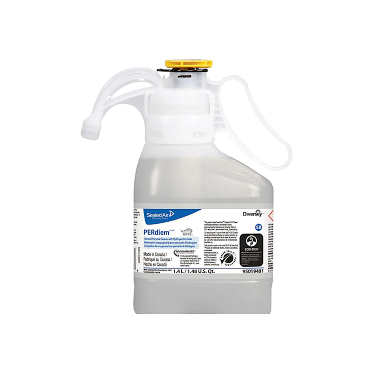 Diversey PERdiem Cleaner SmartDose 1.4 L, 2/Case – MPN 95019481 product on white background