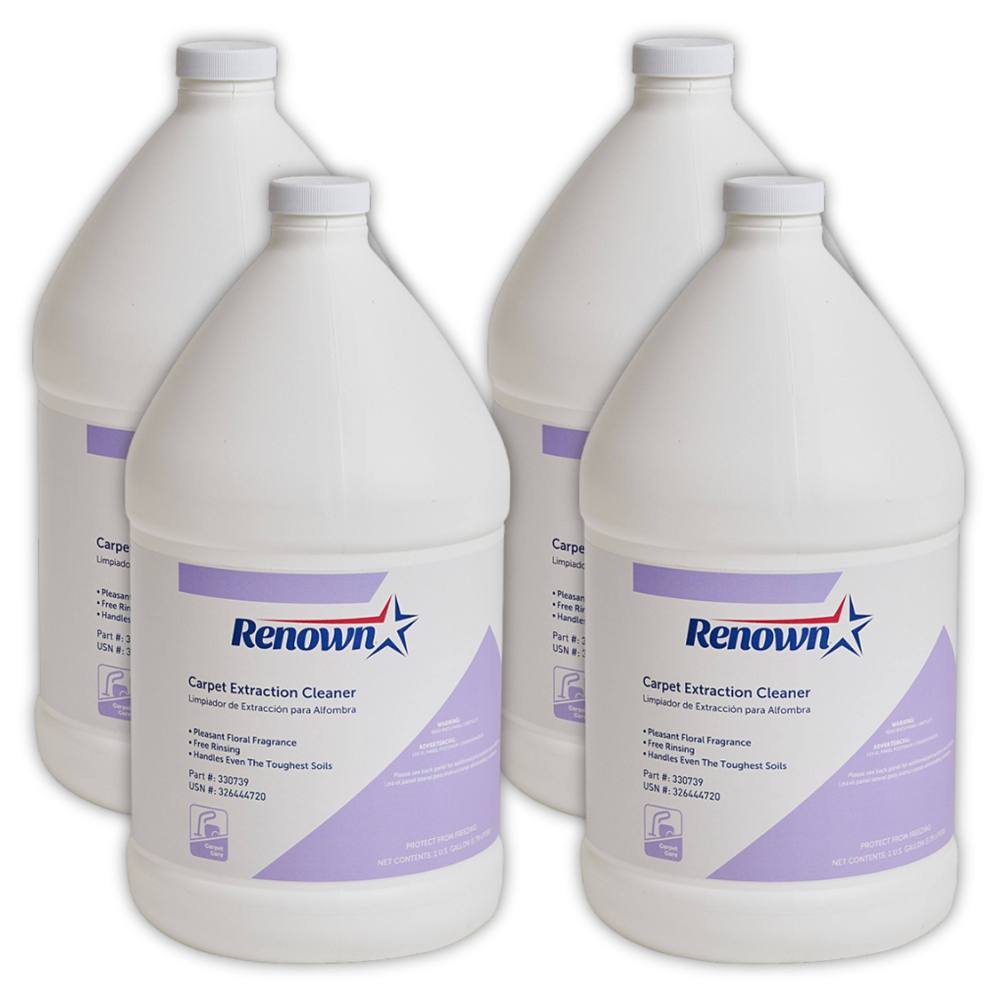 Renown Carpet Extraction Cleaner, one-gallon bottles — case of four product photo