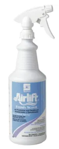 Spartan Airlift Air Freshener 1 Qt 72 Bottles Fresh Scent Odor Control 302303