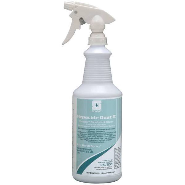 Spartan Hepacide Quat II 325103, 1 quart case; this offer includes two cases, 24 bottles total