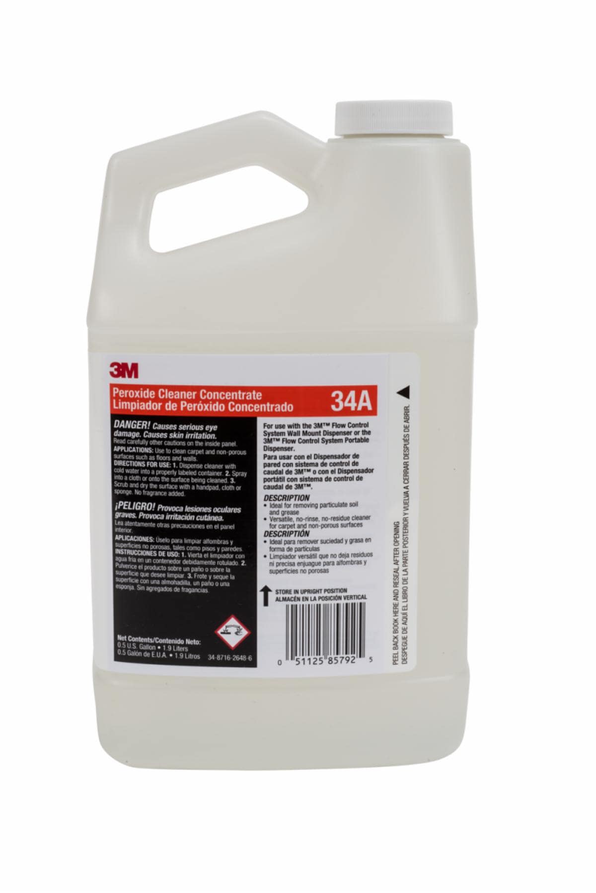 3M Peroxide Cleaner Concentrate 34A, 0.5 Gal, 4/Case – MPN 34A
