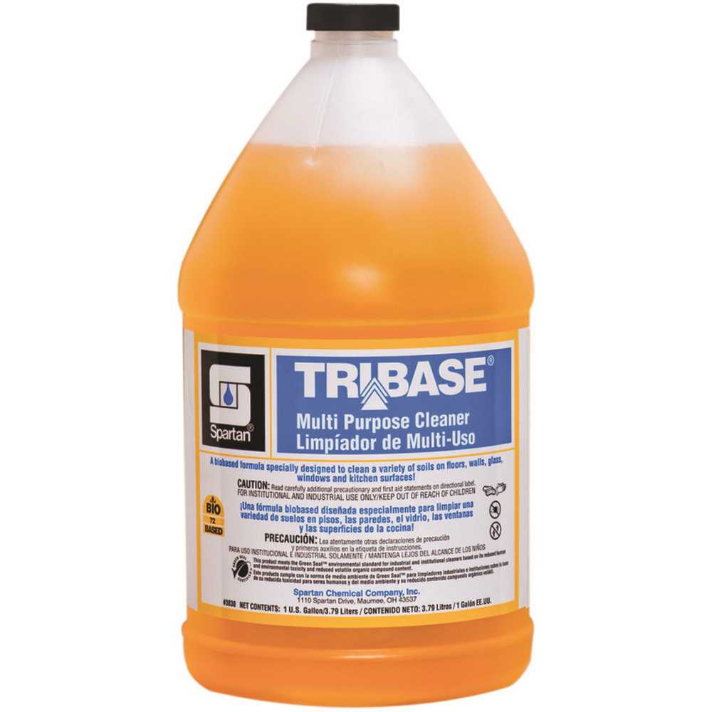 Spartan TriBase Bio-Based Multipurpose Cleaner, 1 Gallon, 4/Case (383004)