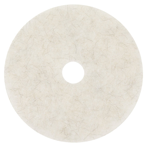 3M Natural Blend White Burnish Pad 3300, 27-inch, 5 per case — 330027