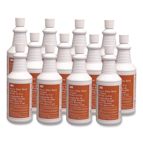 3M Heavy Duty Acid Bowl Cleaner 32 oz bottles, 12 per case, MPN 34764
