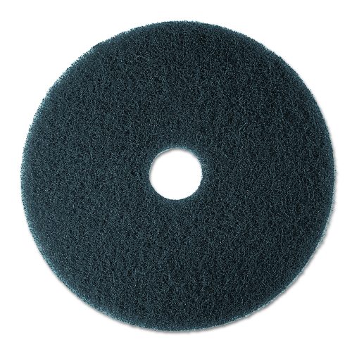3M High Productivity Floor Pad 7300, 15 inch black, 5/case