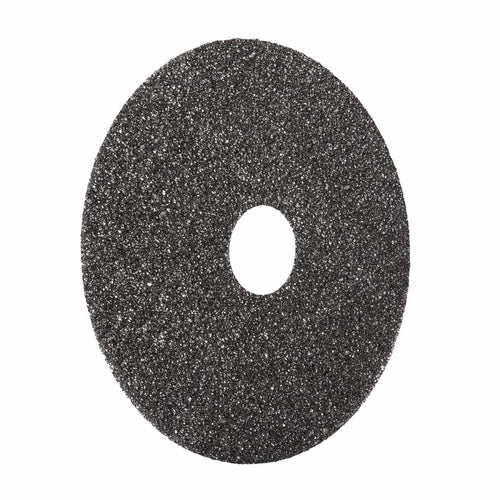 3M High Productivity Floor Pad 7300, black round stripping pad, 15 inch, 5 per case