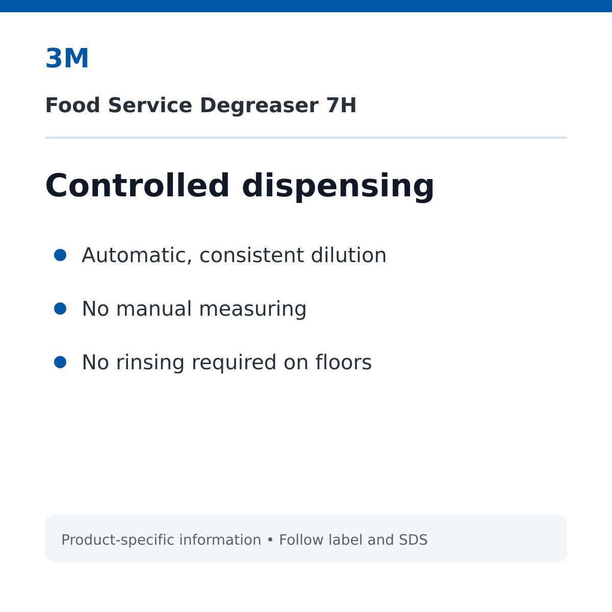 3M 7H controlled dispensing benefits